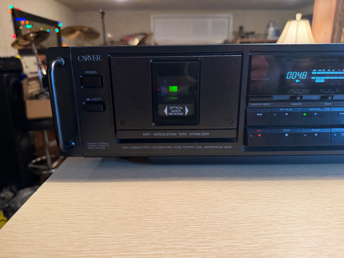 Carver TDR-1500 HX-Pro Cassette Deck High Fidelity Freshly Serviced Rare Beaut🎶