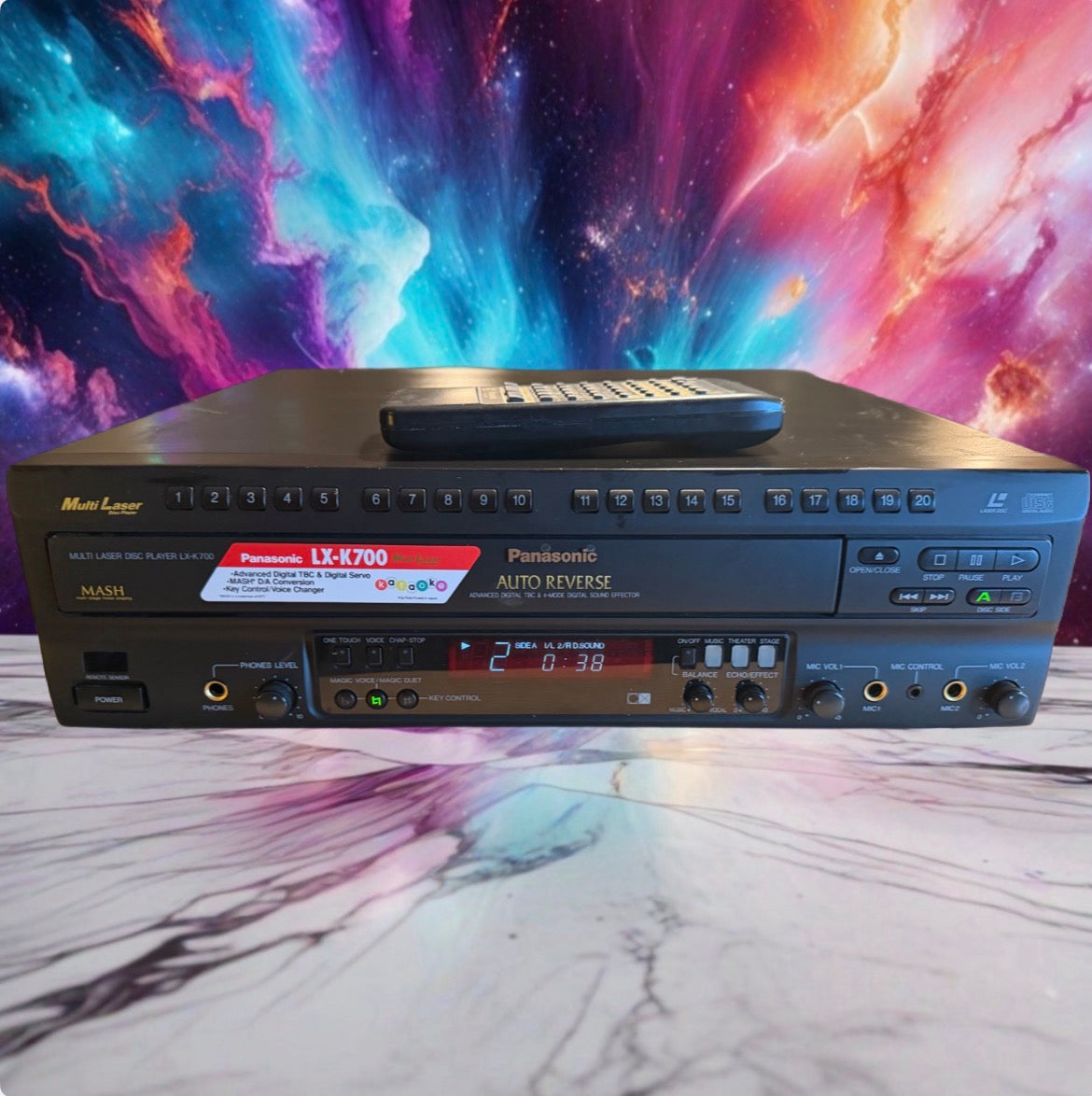 Panasonic LX-K700 Auto-Reverse LD CD Player Mint Condition Serviced Remote✅