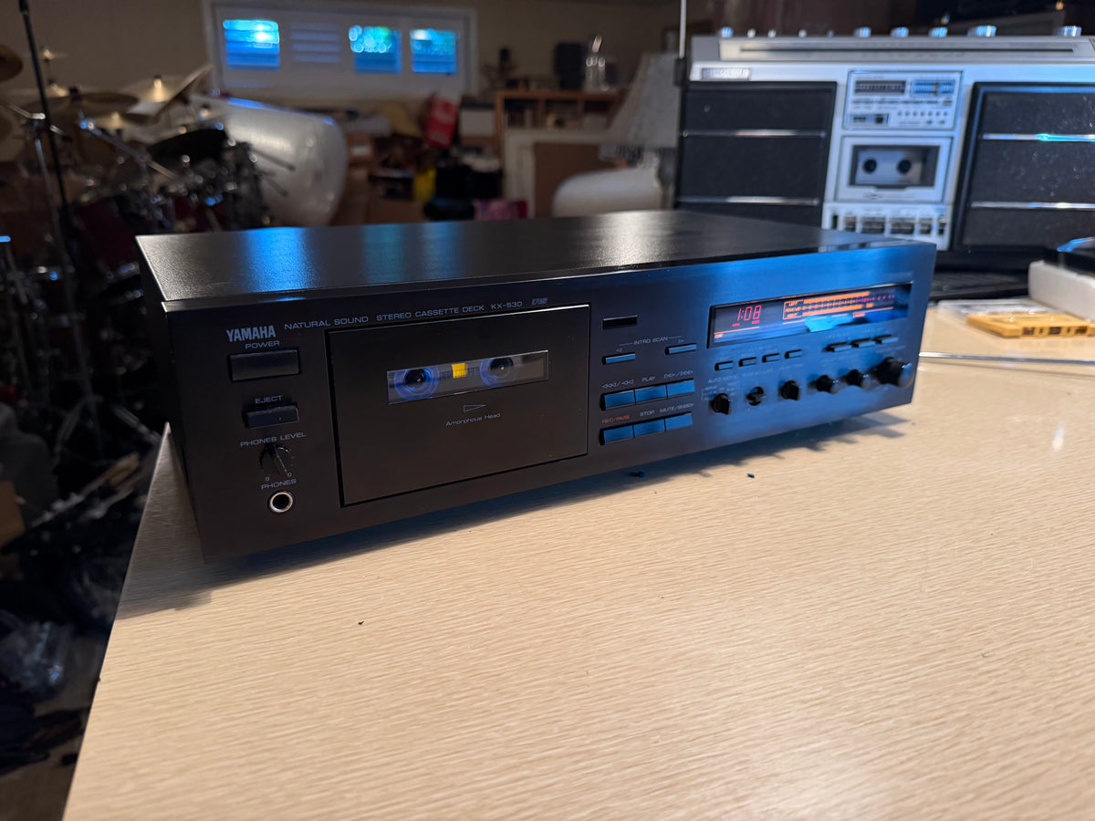 Yamaha KX-530 Stereo Cassette Deck Recapped Fresh Service Sounds Great 🔥🎶