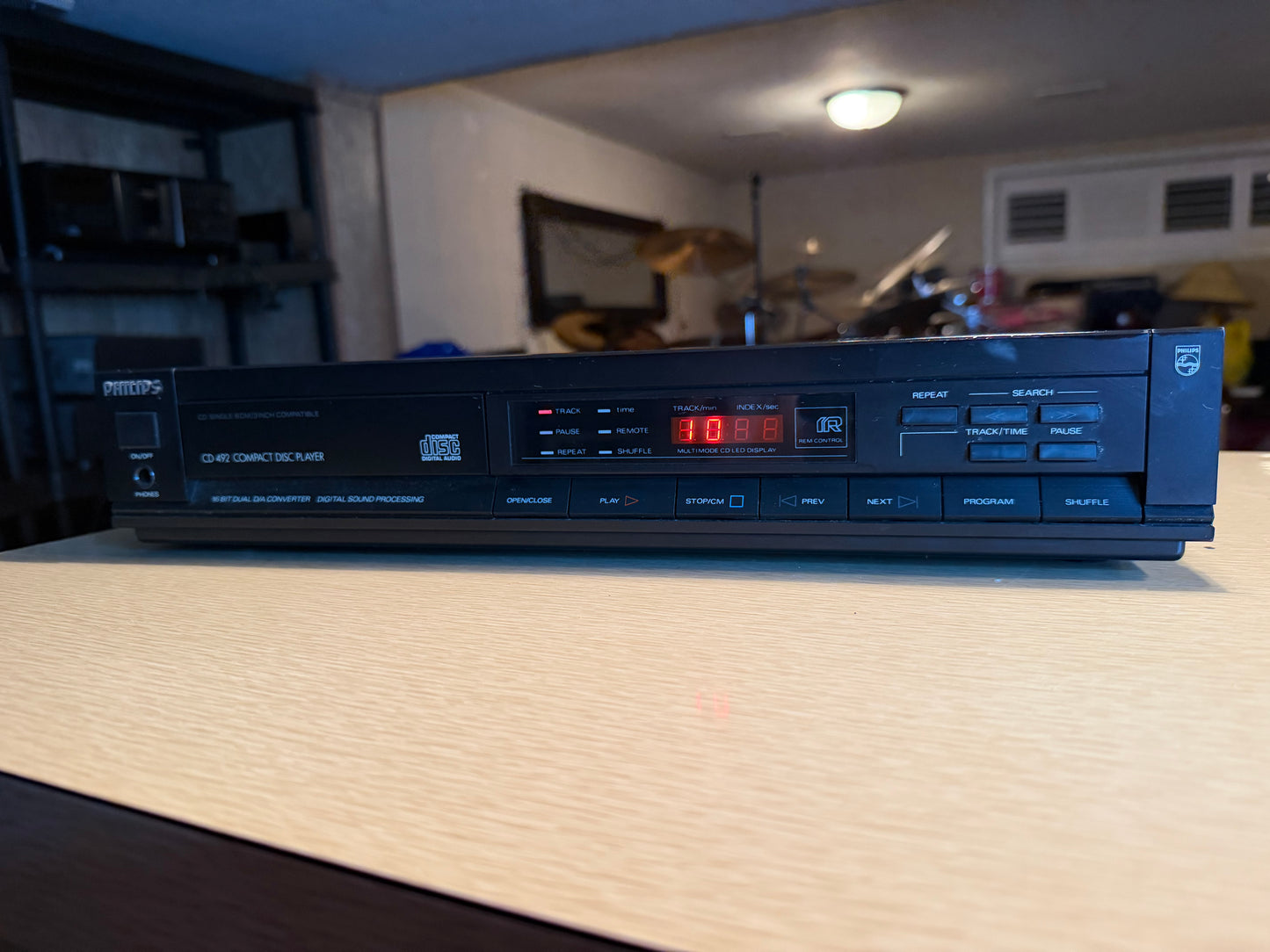Philips Magnavox CD492 CD Player Vintage Compact Disc Player Serviced New Belts!