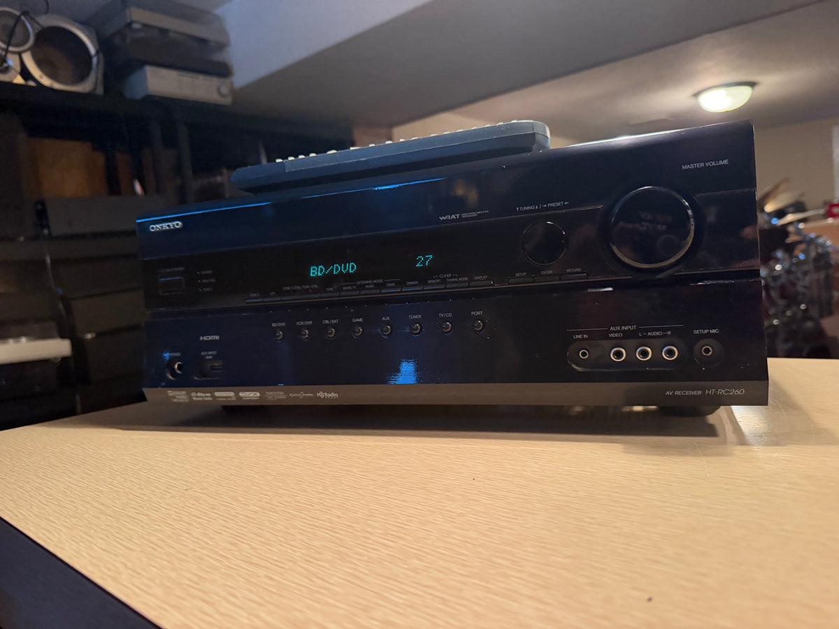 Onkyo HT-RC260 7.2 Ch HDMI Home Theater Surround Sound Receiver Remote Bundle🔥