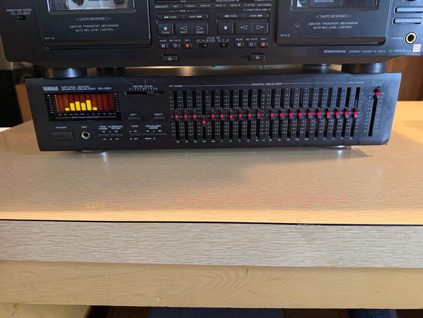 Yamaha EQ-550 Vintage Stereo Graphic Equalizer RARE Made In Japan Serviced Clean