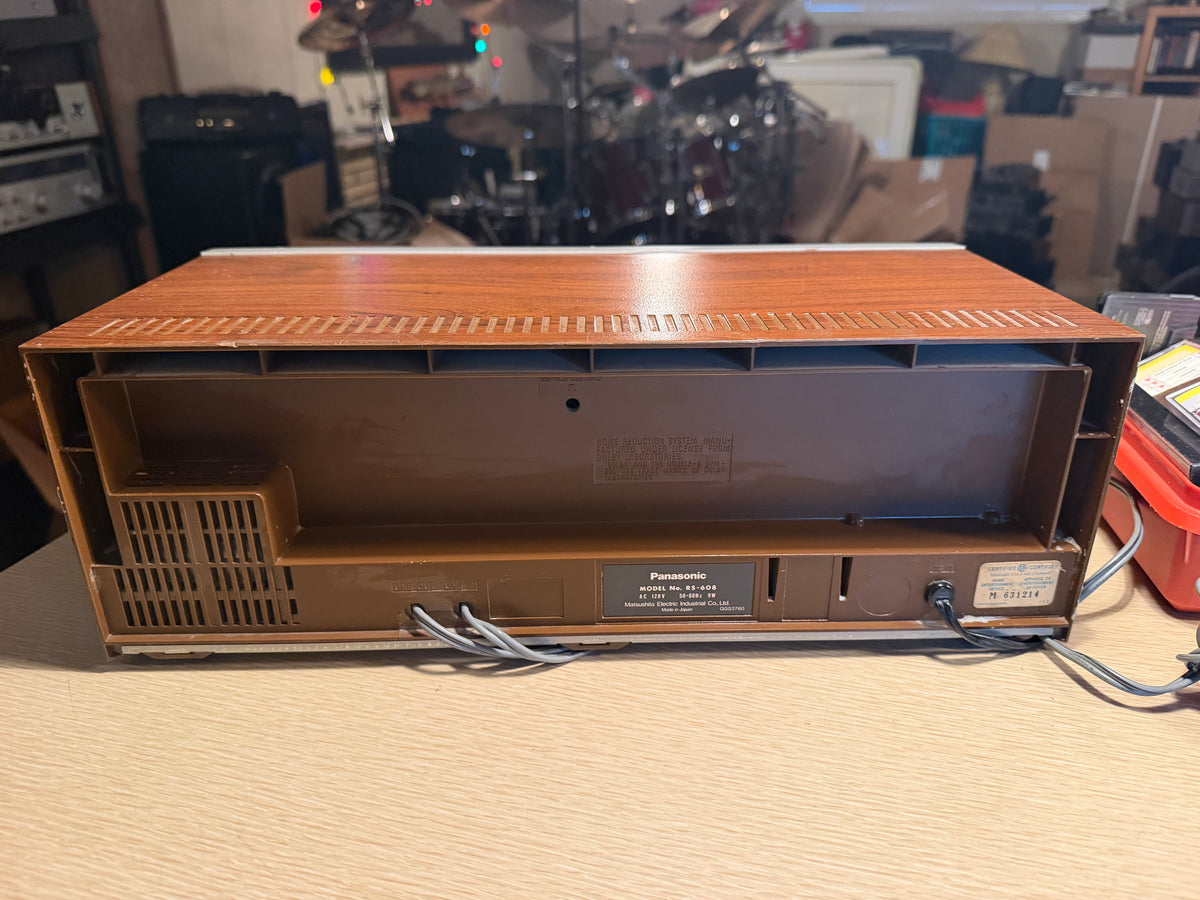 Vintage Panasonic RS-608 Stereo Cassette Tape Deck Player Full Auto Stop Tested!