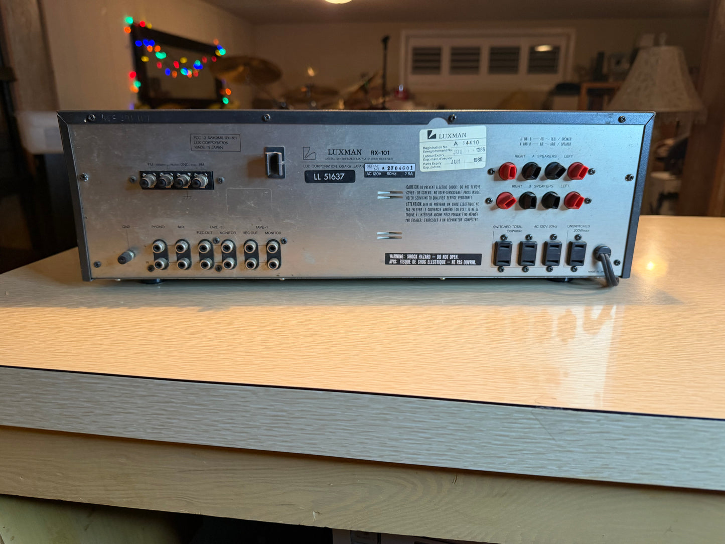 1983 Vintage Luxman AM/FM Stereo Receiver RX 101 *SERVICED* Please READ