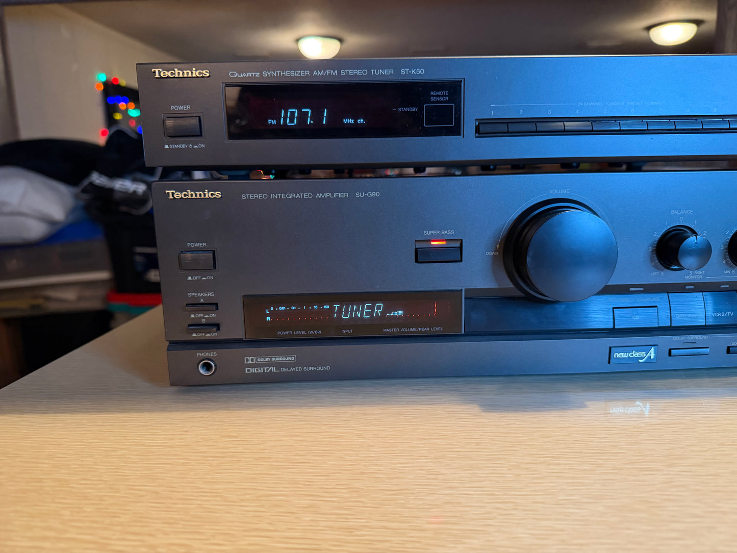 Technics SU-G90 Stereo Integrated Amplifier HiFi + ST-K50 Tuner Freshly Serviced