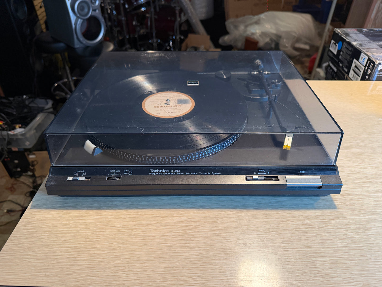 Vintage Technics SL-B20 Belt Drive Semi Automatic Turntable - New Belt Serviced!