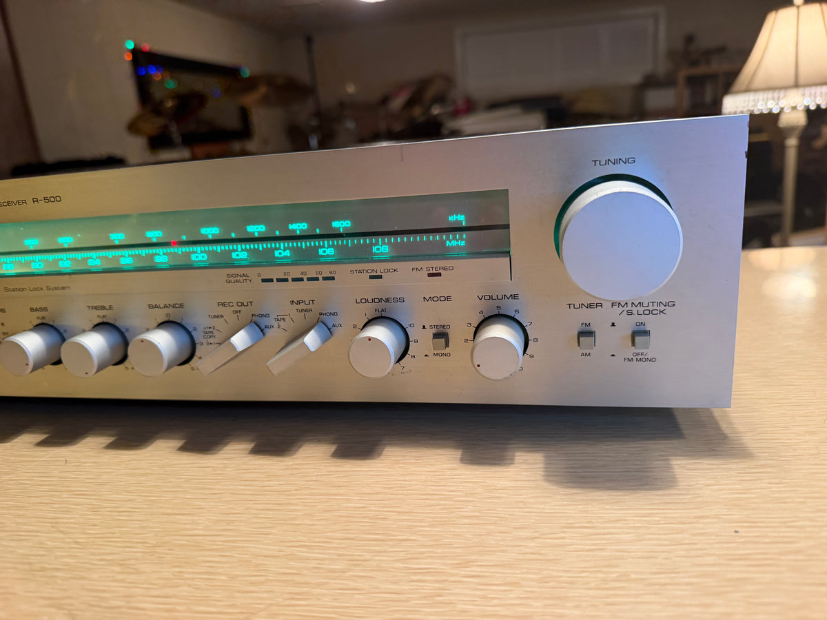 Yamaha R-500 Natural Sound AM/FM Stereo Receiver LED UPGRADE Fresh Service Wow🔥