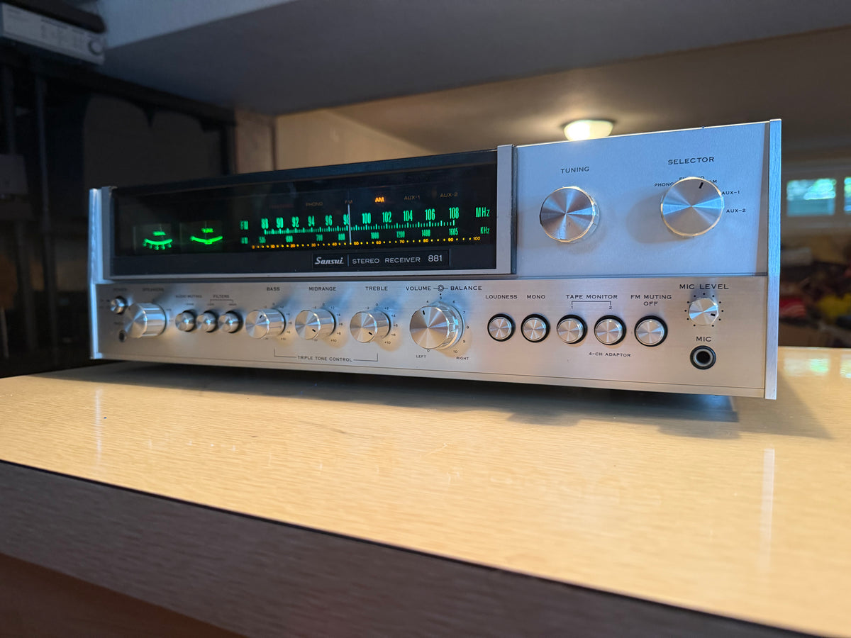 Vintage Sansui 881 Stereo Receiver Recapped Pro Serviced MINT Condition Beauty🎶