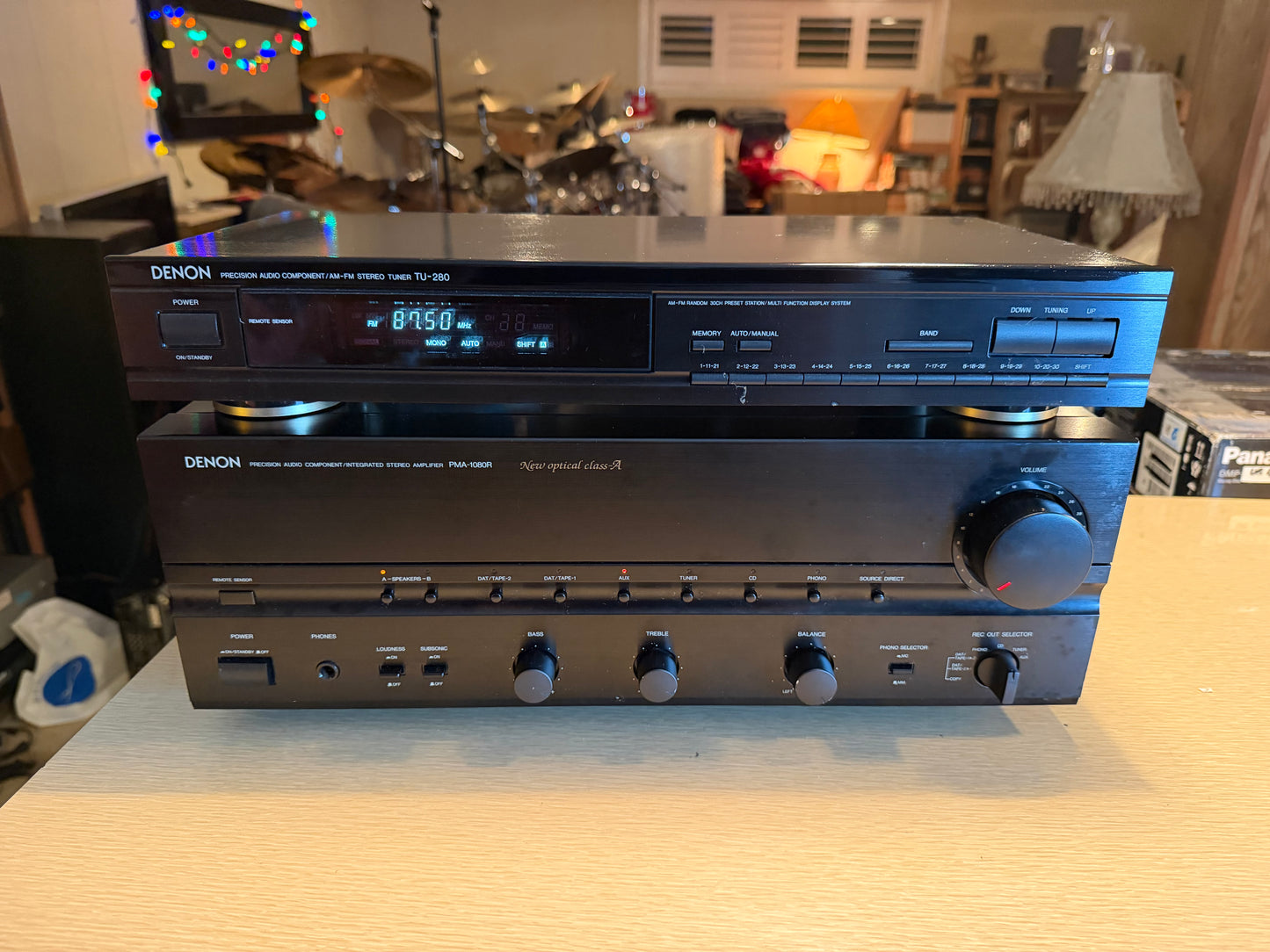 DENON Precision Stereo Amplifier PMA-1080R 105WPC + TU-280 Tuner Fresh Service🔥