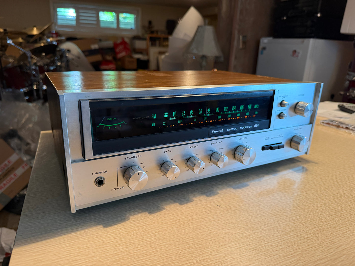 Sansui 551 Stereo Receiver - 1974 Vintage Full Fresh Service Crisp Sound Wow🔥🎶