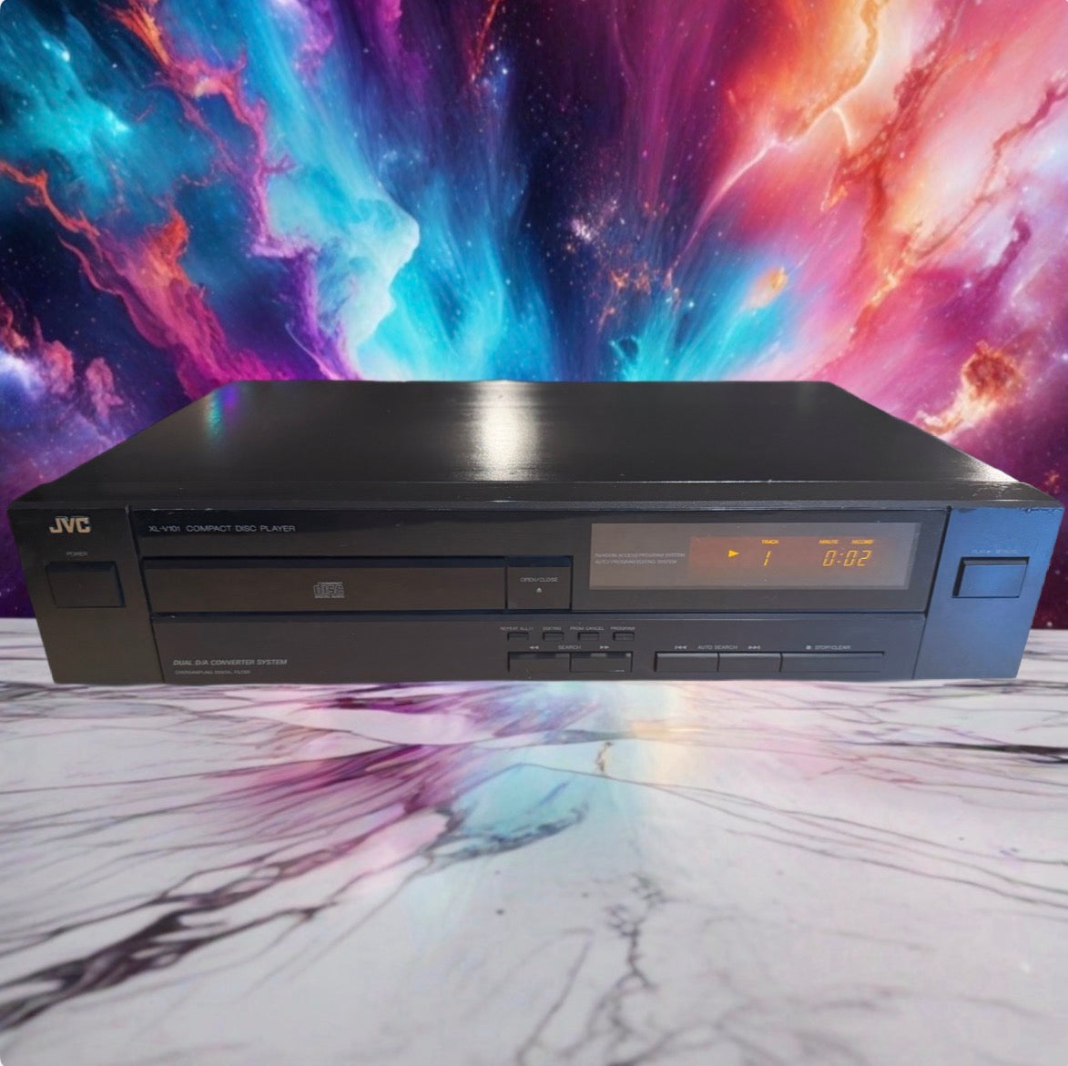 JVC XL-V101 Compact Disc CD Player Dual D/A Converter System Fresh Servicing🔥🎶