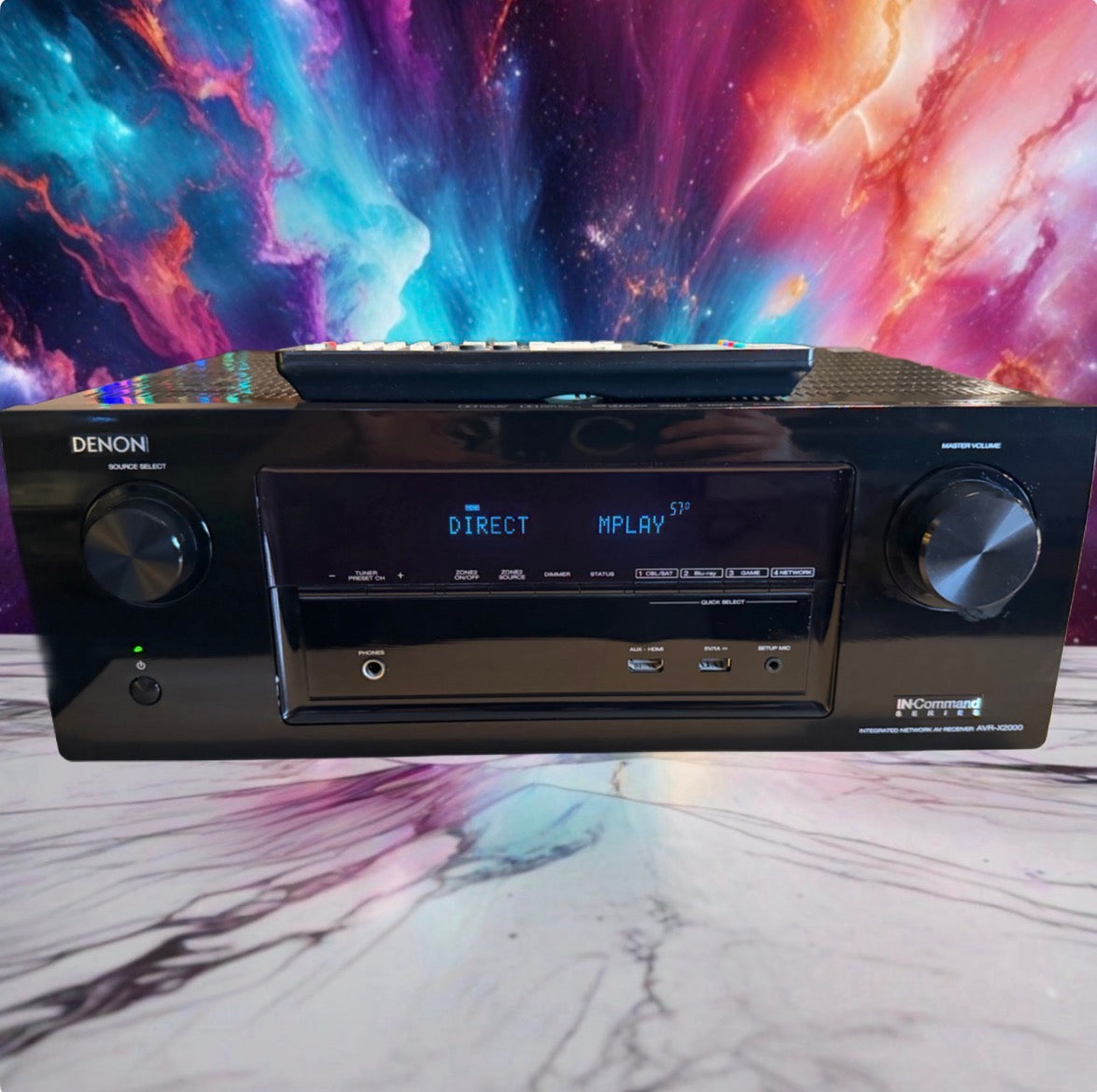 Denon AVR-X2000 7.1 Channel Integrated Network AV Receiver Serviced Rmt Bundle🔥