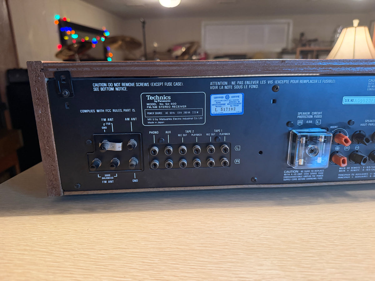Near Mint Technics SA-400 Vintage Stereo Receiver Fresh Pro Service Beauty🔥🎶
