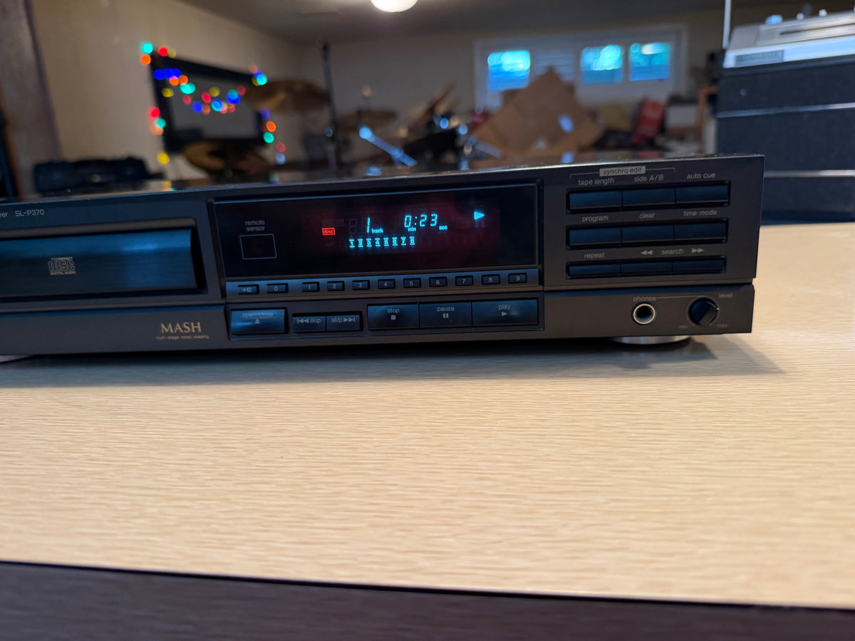 Technics SL-P370 CD Player MASH 4 DAC Tested Working 1990 Made in Japan V Rare🎶
