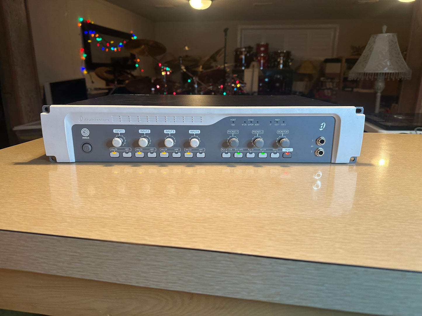 Digidesign 003 RACK+ FireWire Audio Interface with 8 Mic Preamps Tested Working