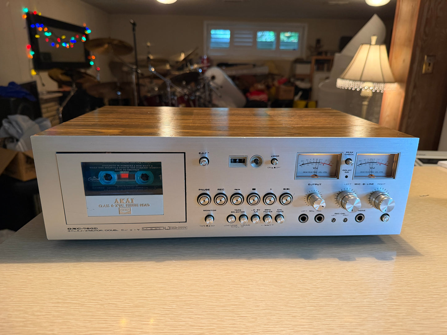 AKAI GXC-760D Stereo Cassette Deck 3heads 3motors AC100V 50Hz/60Hz 50W Serviced!