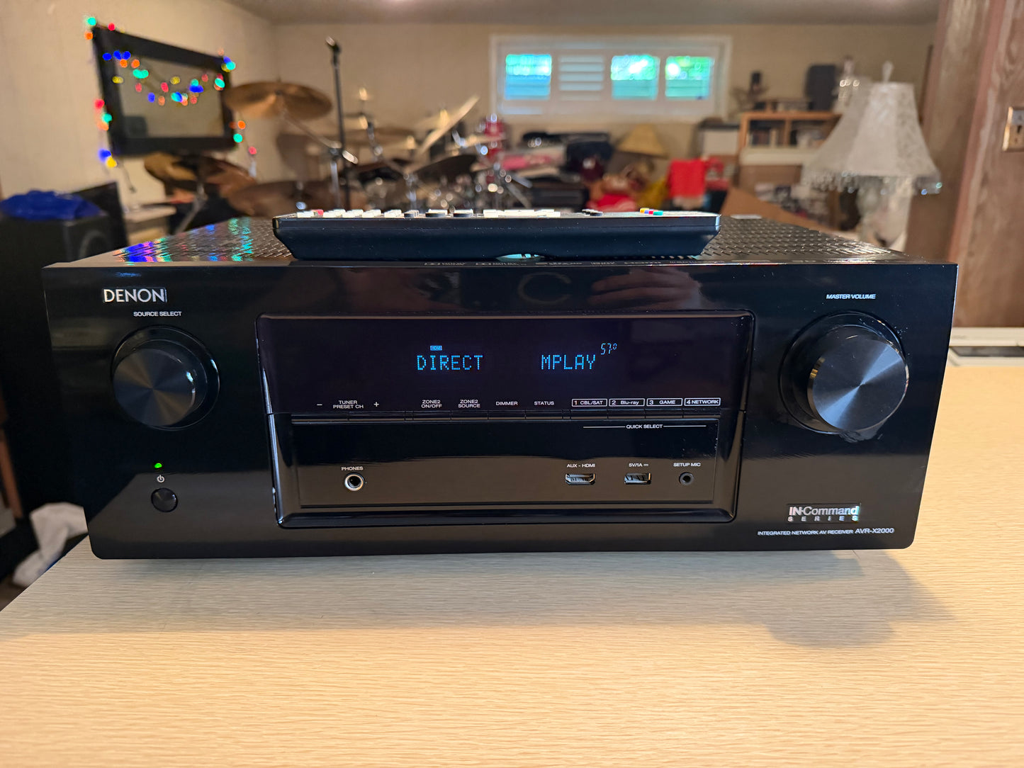 Denon AVR-X2000 7.1 Channel Integrated Network AV Receiver Serviced Rmt Bundle🔥
