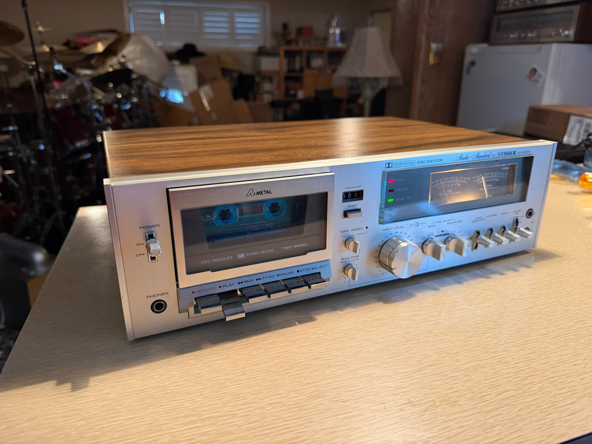 Fisher CR-4029 3 Head High Fidelity Cassette Tape Deck Pro Servicing Near Mint🎶