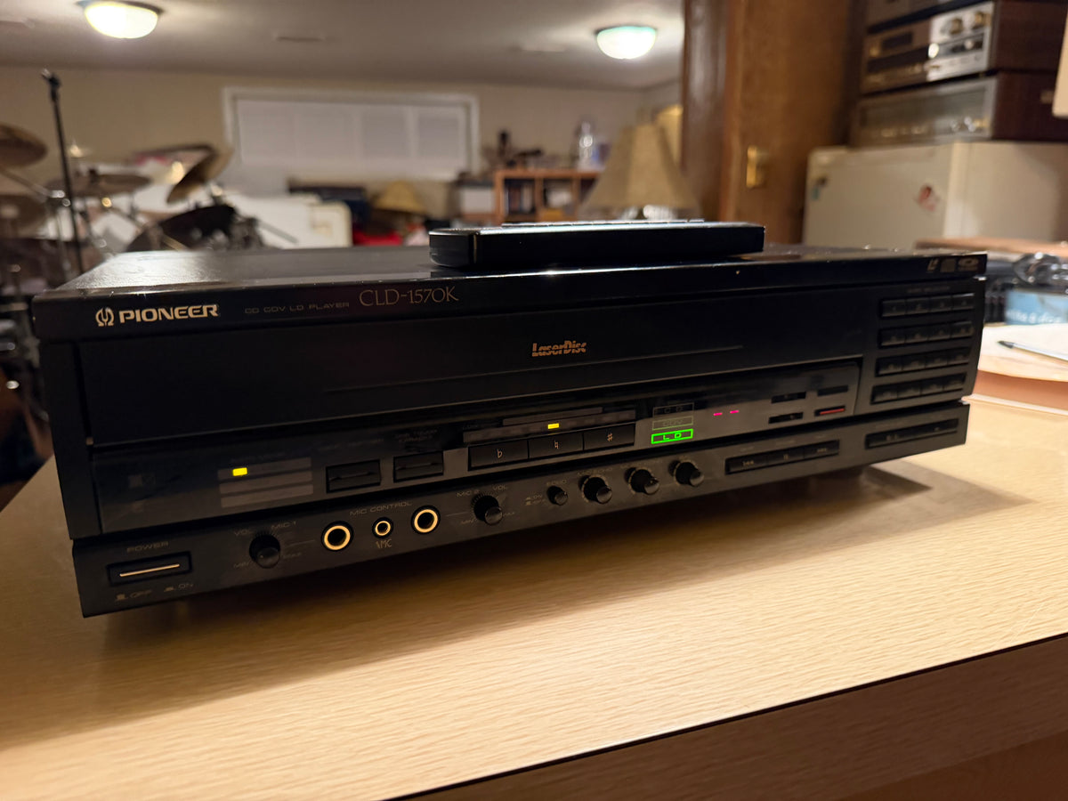 Pioneer CLD-1570k Compact Disc Laserdisc Player  Works Great Very Rare Model🔥