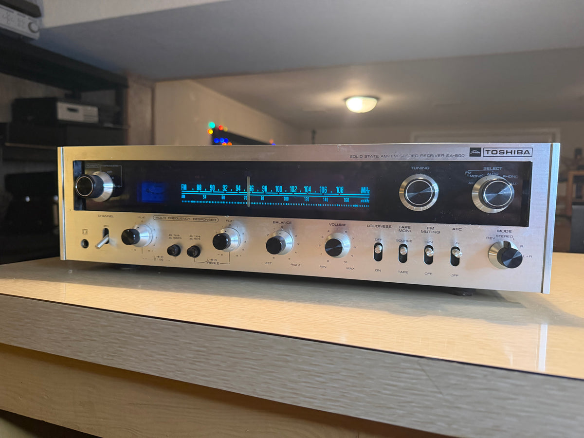 Vintage Toshiba SA-500 2-Channel Stereo Receiver Fully Tested Works Great Rare🔥