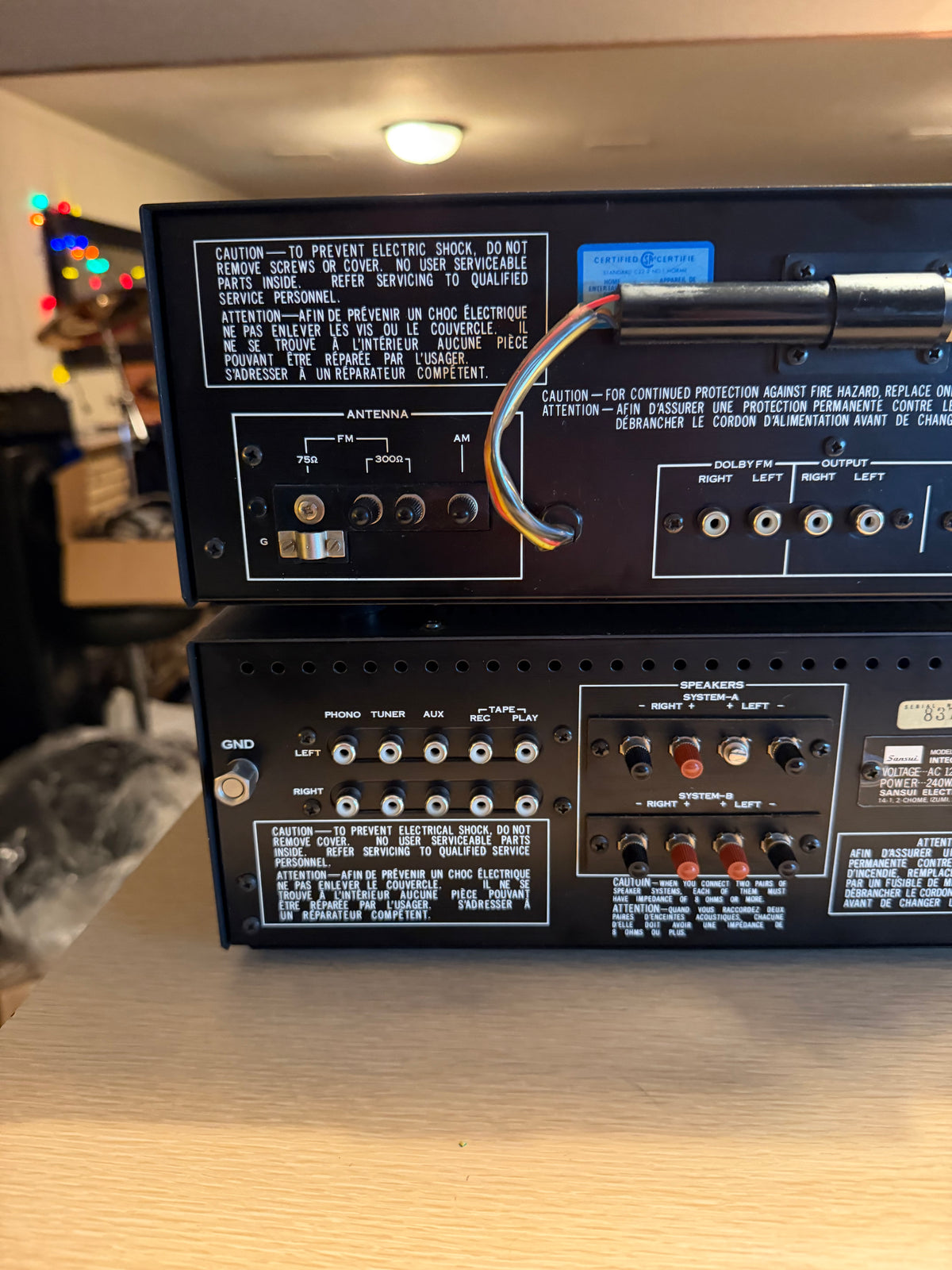 Sansui TU - 3900 AM/FM Stereo Tuner &  AU - 4900 Integrated Amplifier (serviced)