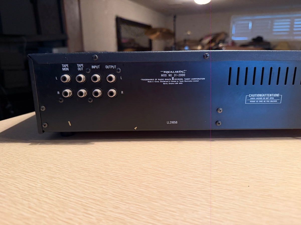 Realistic 31-2000 Wide Range 10 Band Frequency Equalizer Silver Face Serviced🎶