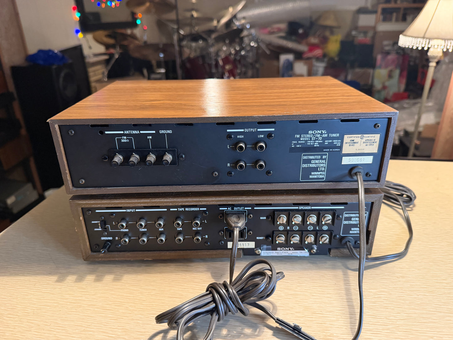 SONY TA-70 + ST-70 RaRe Vintage Stereo Amplifier Tuner Fresh Service! Near Mint!