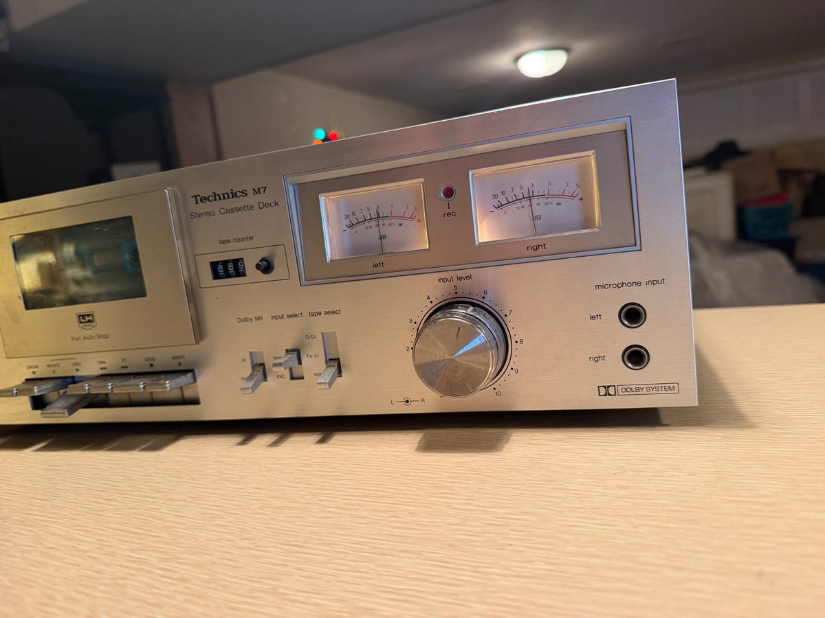 Technics RS-M7 Stereo Cassette Deck Works Great Full Fresh Service Near Mint🎶🔥
