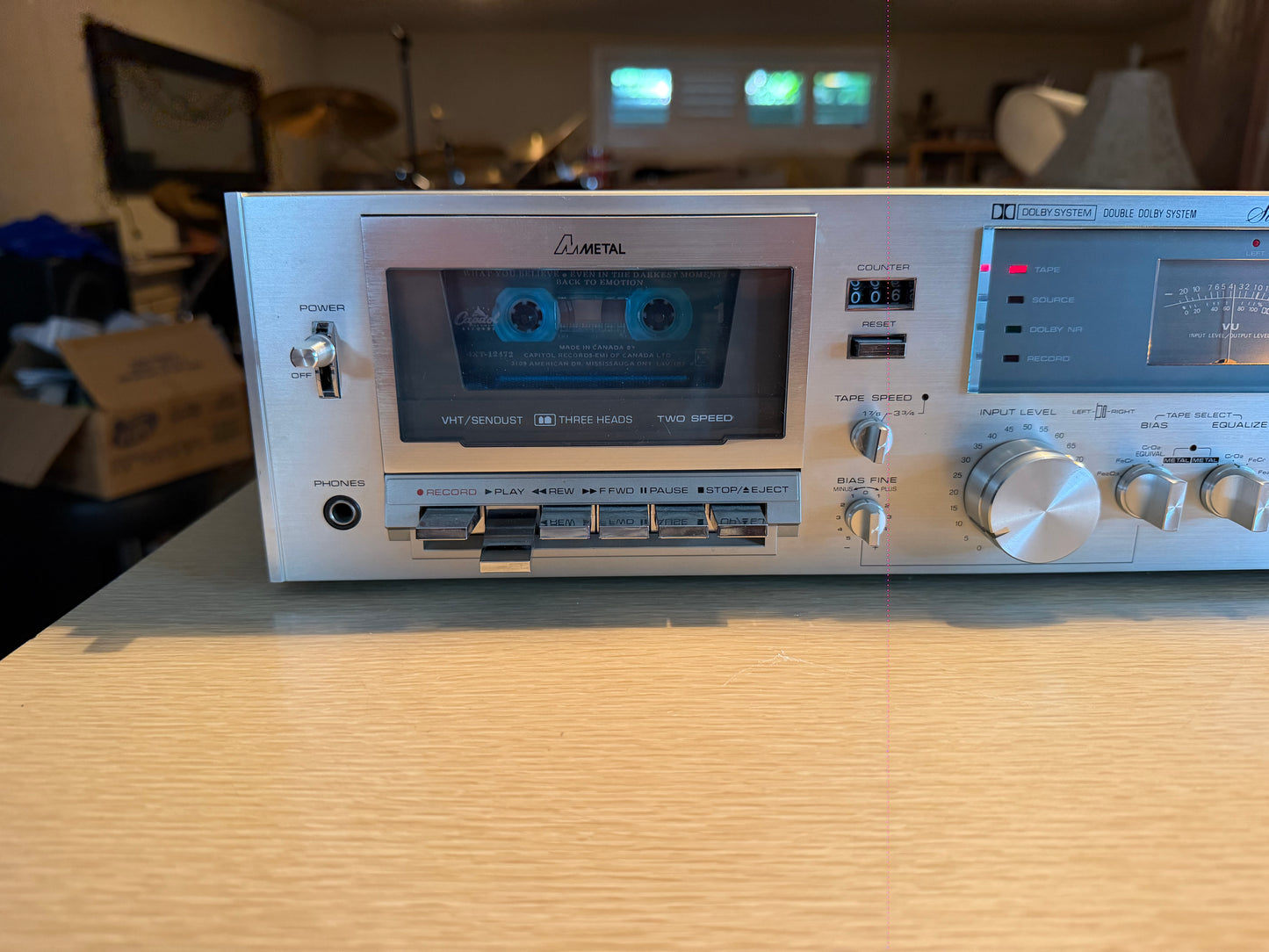 Vintage Fisher CR-4029 3 Head High Fidelity Cassette Tape Deck Tested Plays Tape