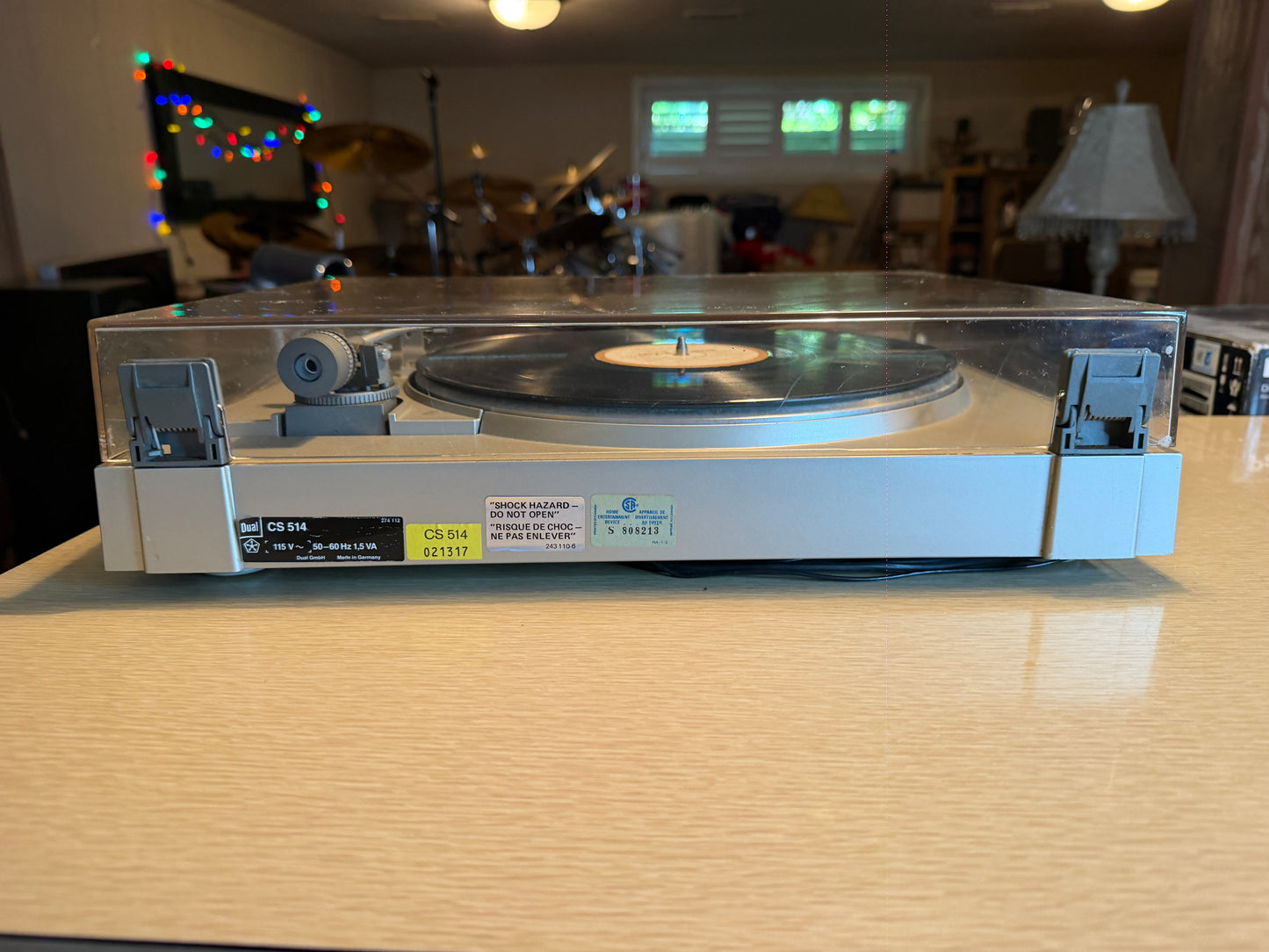 Dual CS 514 Silver Turntable Record Player DN 239 Cartridge Fresh Service Rare!