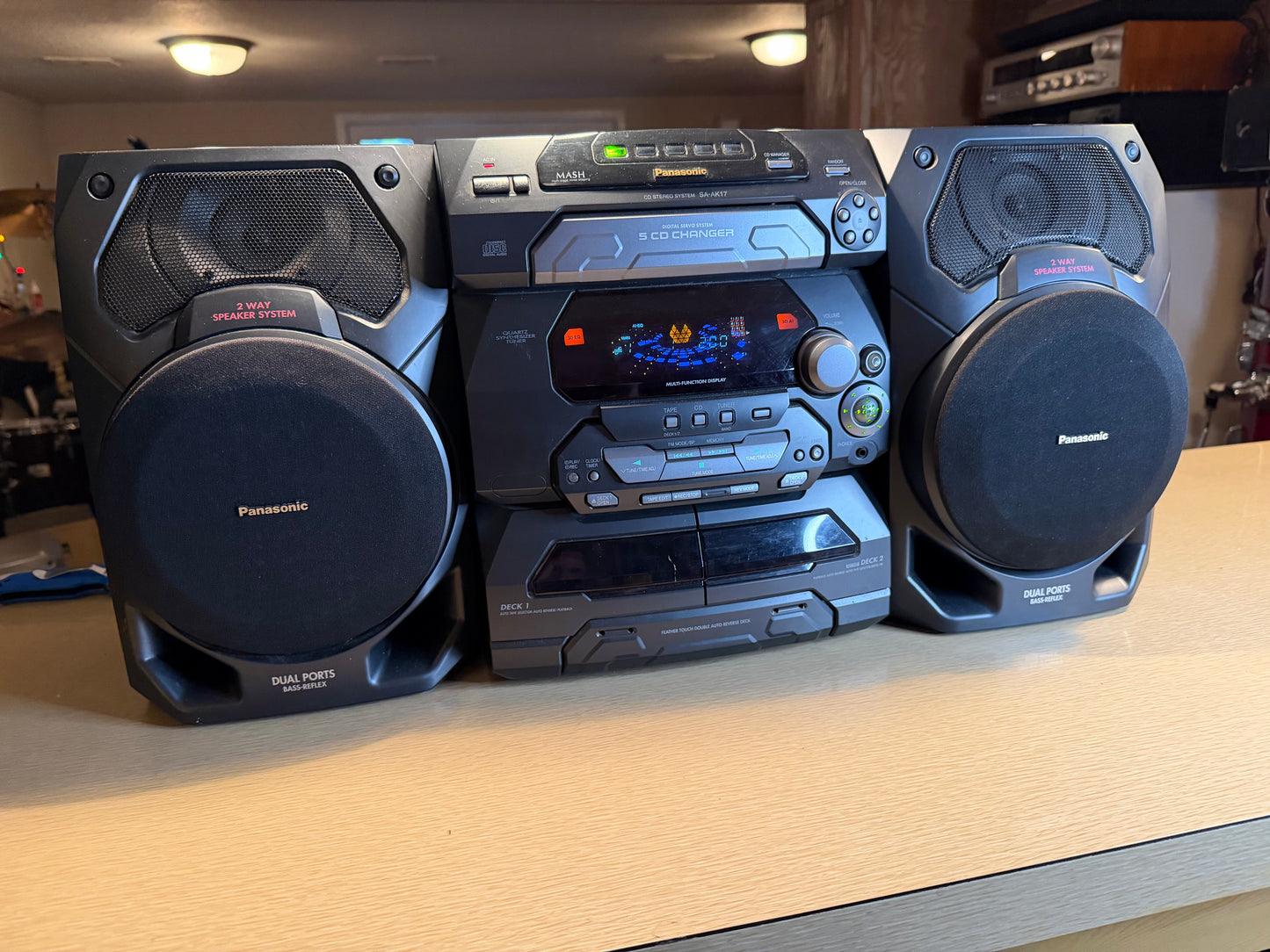 Panasonic SA-AK17 CD Changer Radio Cassette Deck All Functions Fully Operational