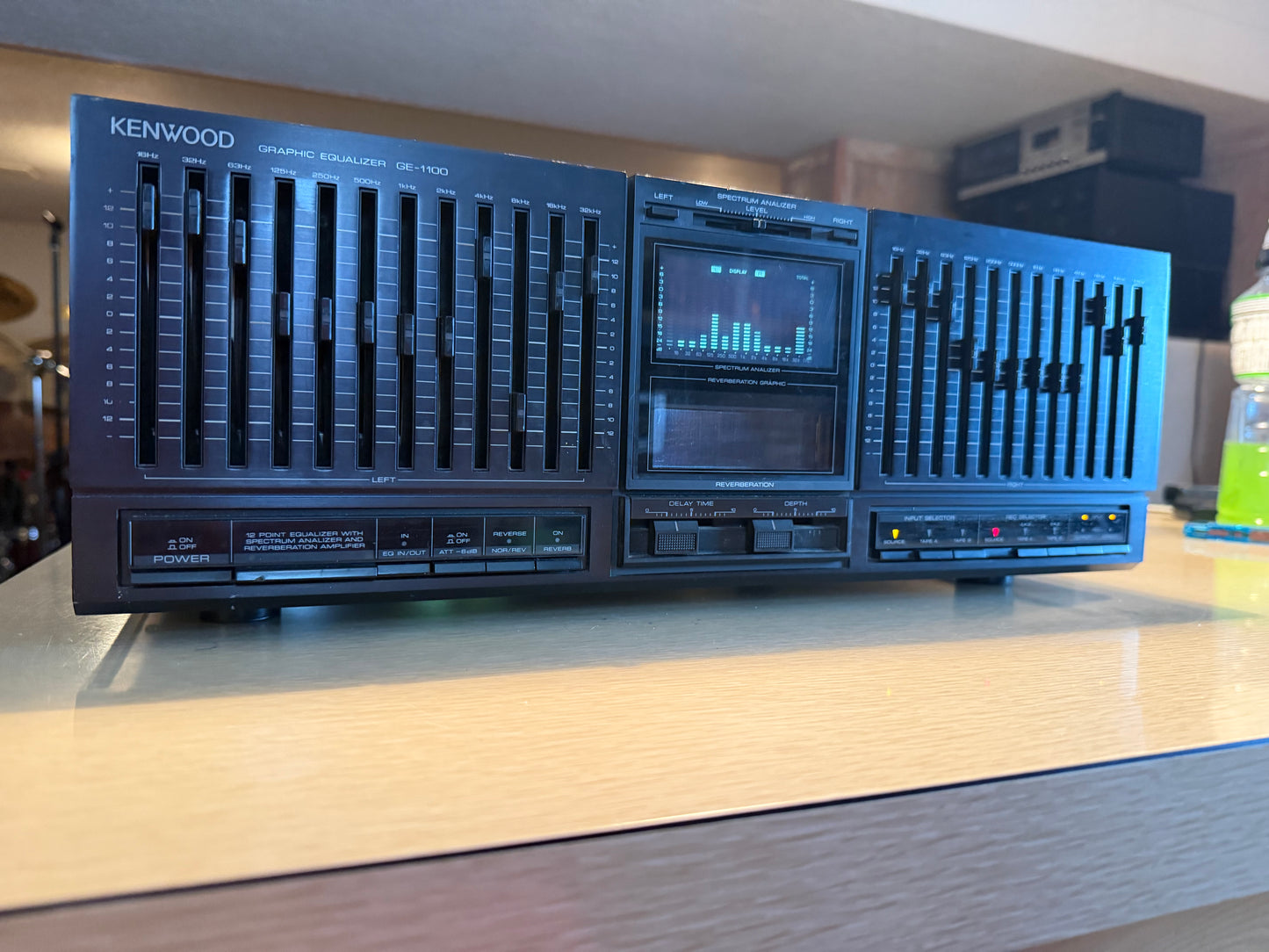 KENWOOD GE-1100 Stereo Graphic Equalizer Spectrum Analyzer FULL FRESH SERVICE🎶