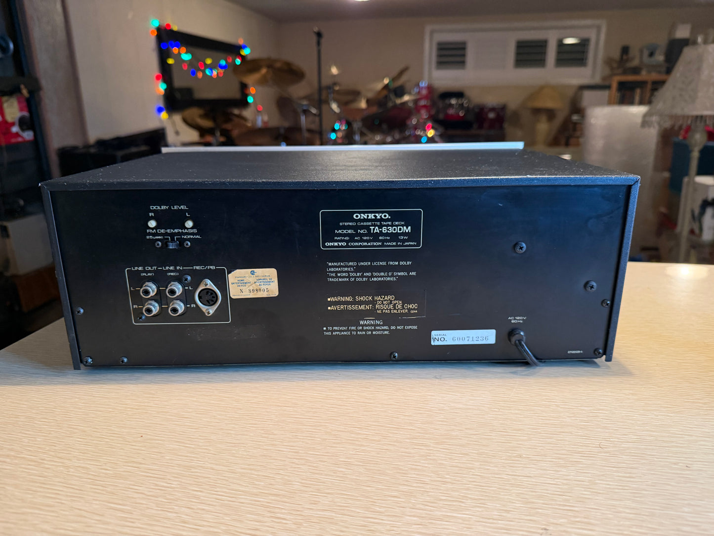 Onkyo TA-630D Stereo Cassette Tape Deck ~ Silver Face Japan Vintage SERVICED!🔥