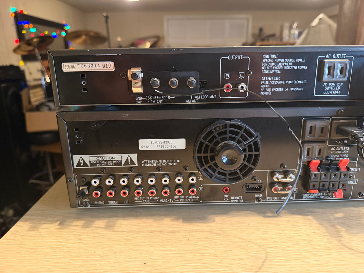 Vintage 1980s TECHNICS Stereo Amplifier SU-V98 + Tuner ST-G6T Serviced Beauty🎶