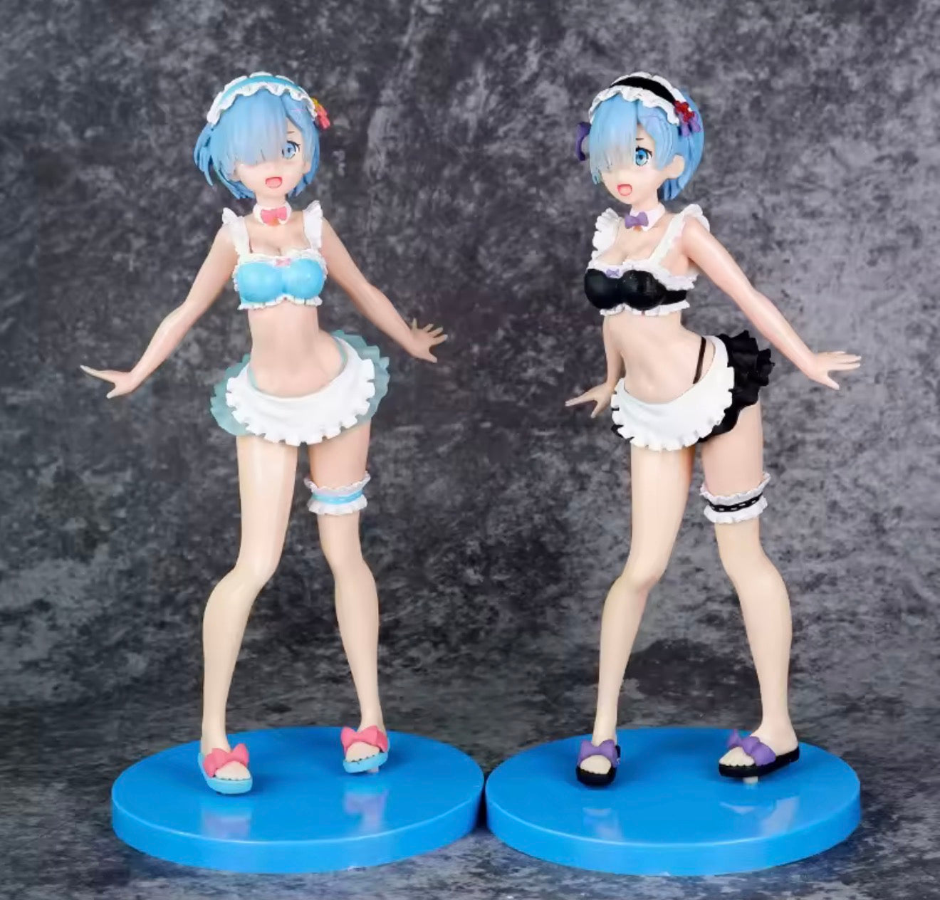 Bandai Rem Figure 23cm • Re:Zero Anime PVC Statue • Crystal Wedding Dress Model