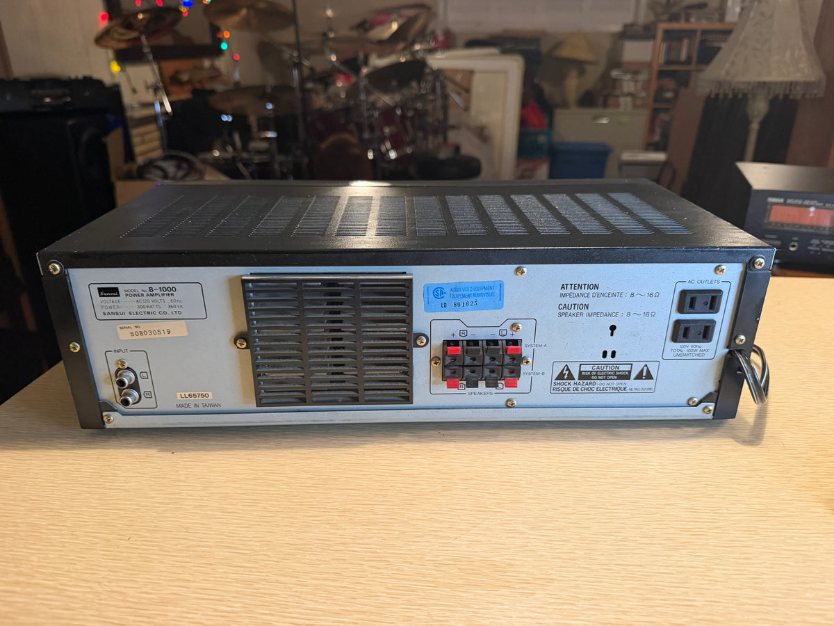 Sansui B-1000 Vintage Power Amplifier Freshly Serviced Beauty Rare Sounds Great!