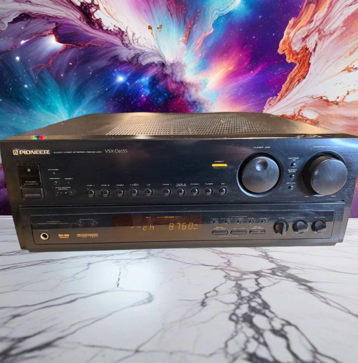 Pioneer VSX-D613S AV stereo receiver MONSTER 130WPC BEAST CLEANED & Tested Rare!
