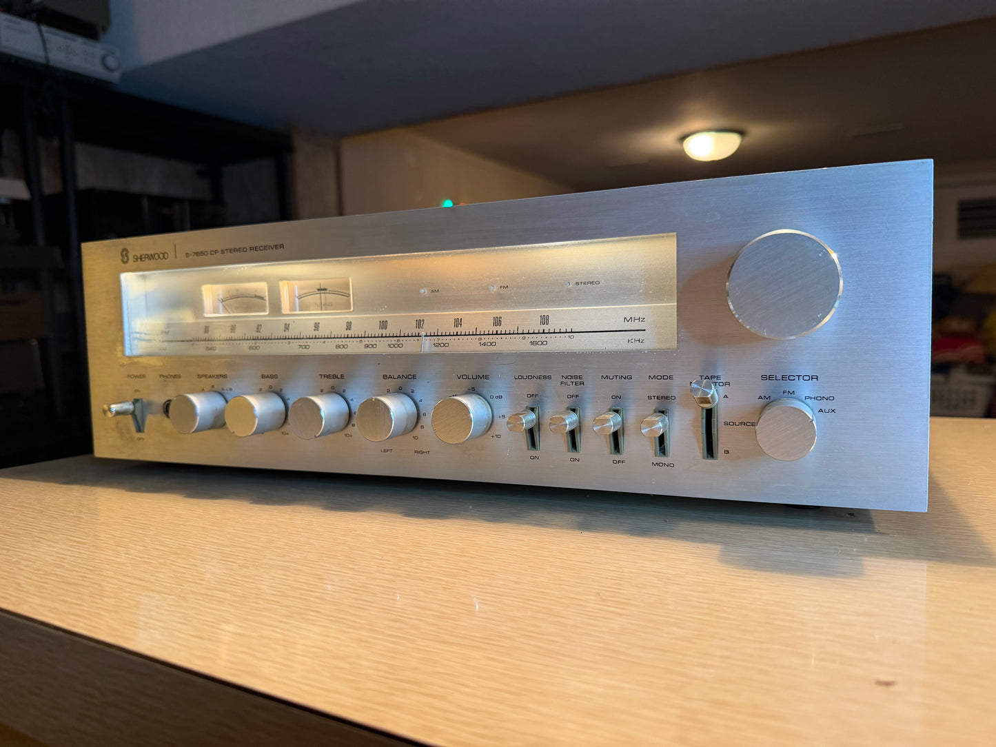 Vintage Sherwood S-7650 CP Stereo Receiver Amplifier  Fresh Servicing V RARE🔥🎶