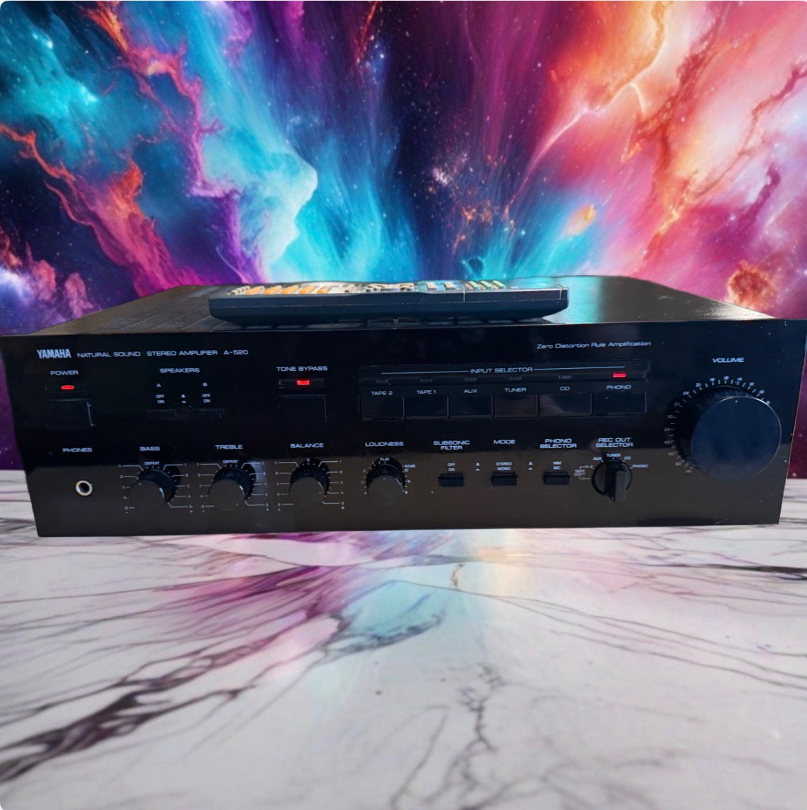 Yamaha A-520 Natural Sound Stereo Amplifier Excellent Fresh Servicing 75WPC 🎶🔥