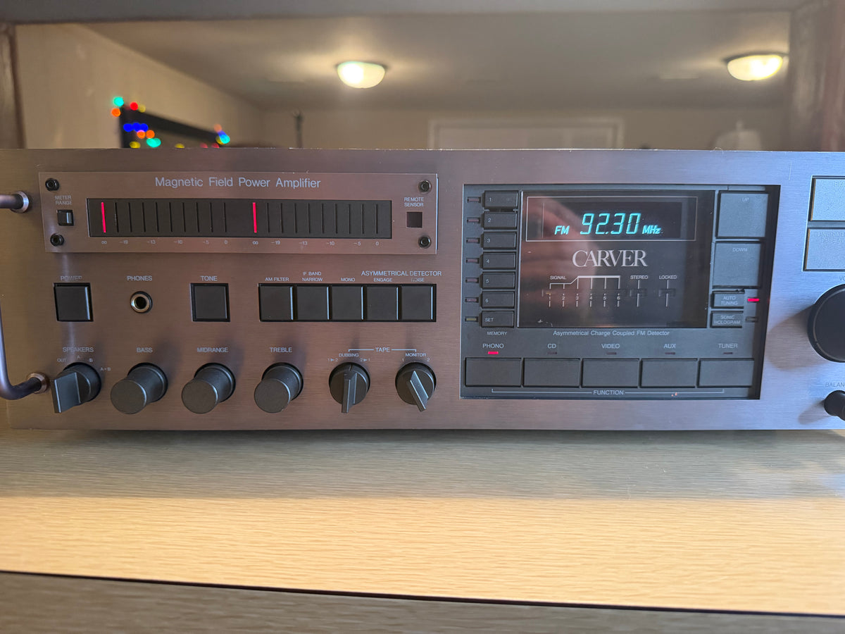 Carver MXR-2000 Stereo Receiver FRESH Pro Service Flagship Carver 200WPC Amp🔥🎶