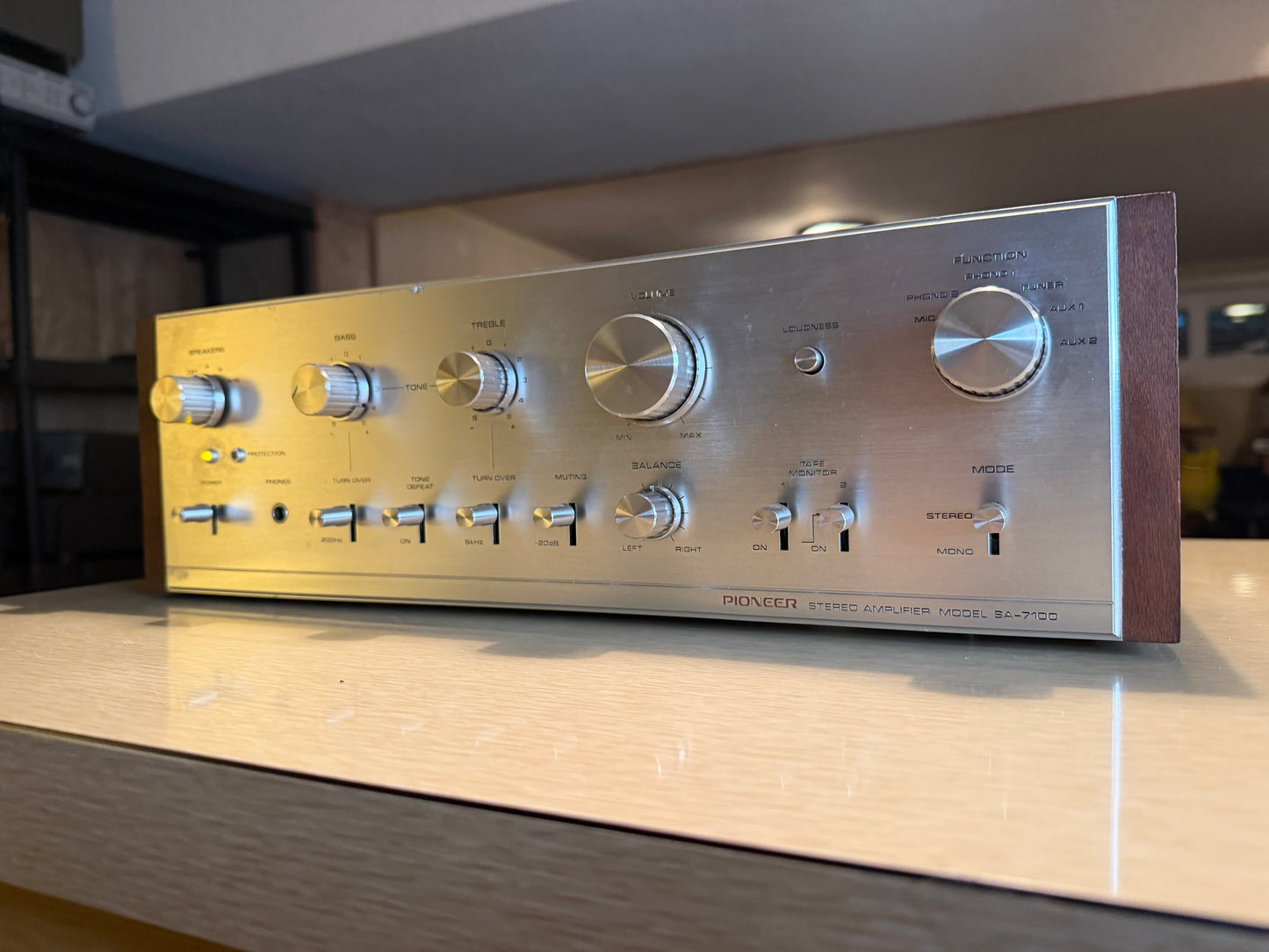 Rare Pioneer SA-7100 Integrated Amplifier Silver Face VTG Full Fresh Service🎶🔥