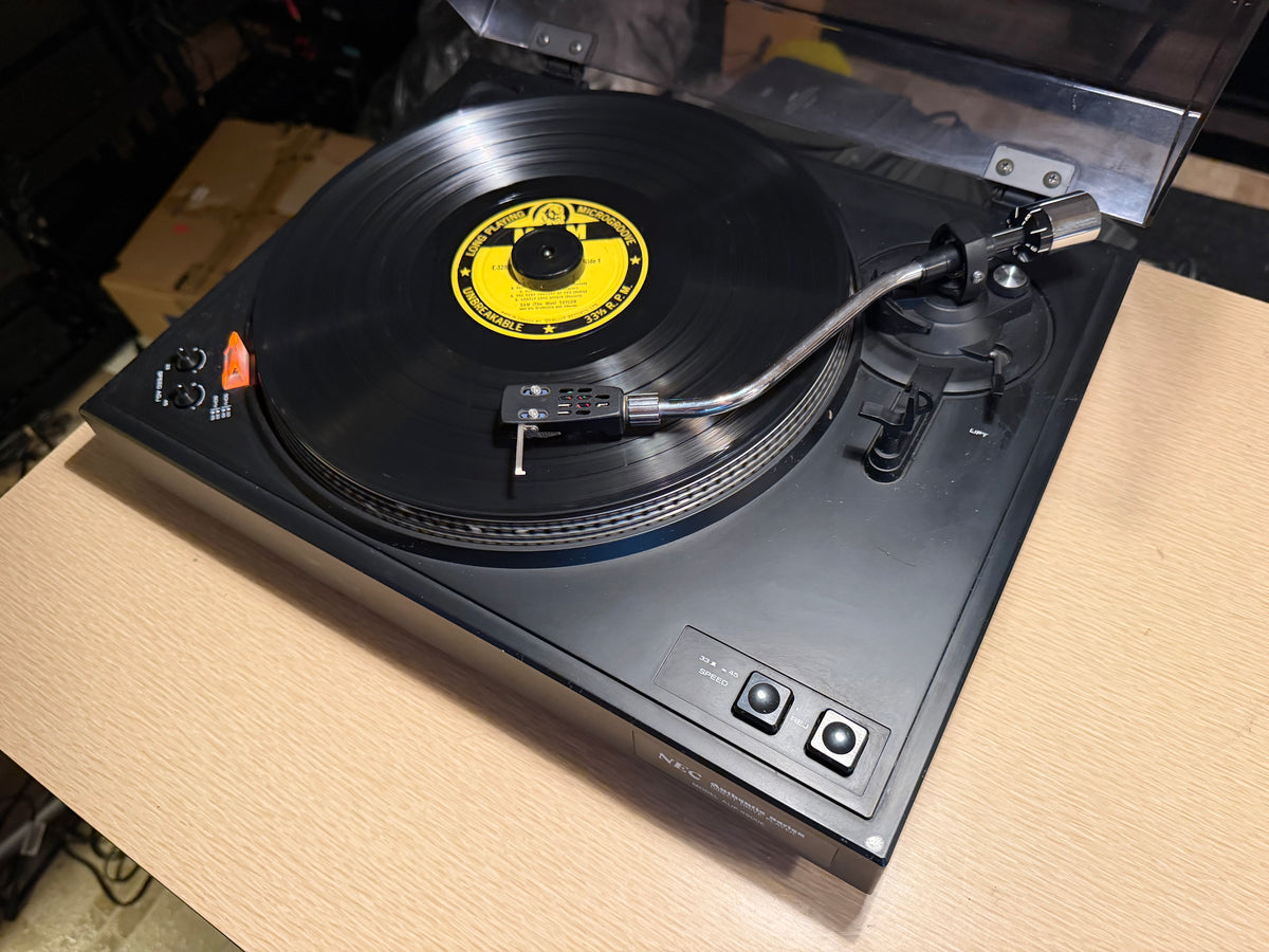 NEC Authentic Series AUP-6500E Direct Drive Turntable Fresh Service Works Great!