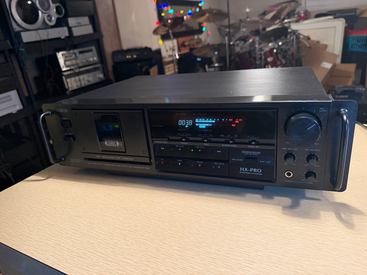 Carver TDR-1500 HX-Pro Cassette Deck High Fidelity Freshly Serviced Rare Beaut🎶