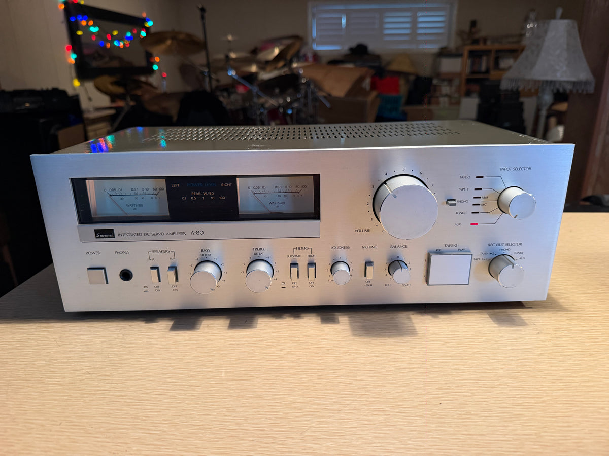 MINT Sansui A-80 Vintage Integrated DC Servo Stereo Amplifier 65WPC Serviced🔥🎶