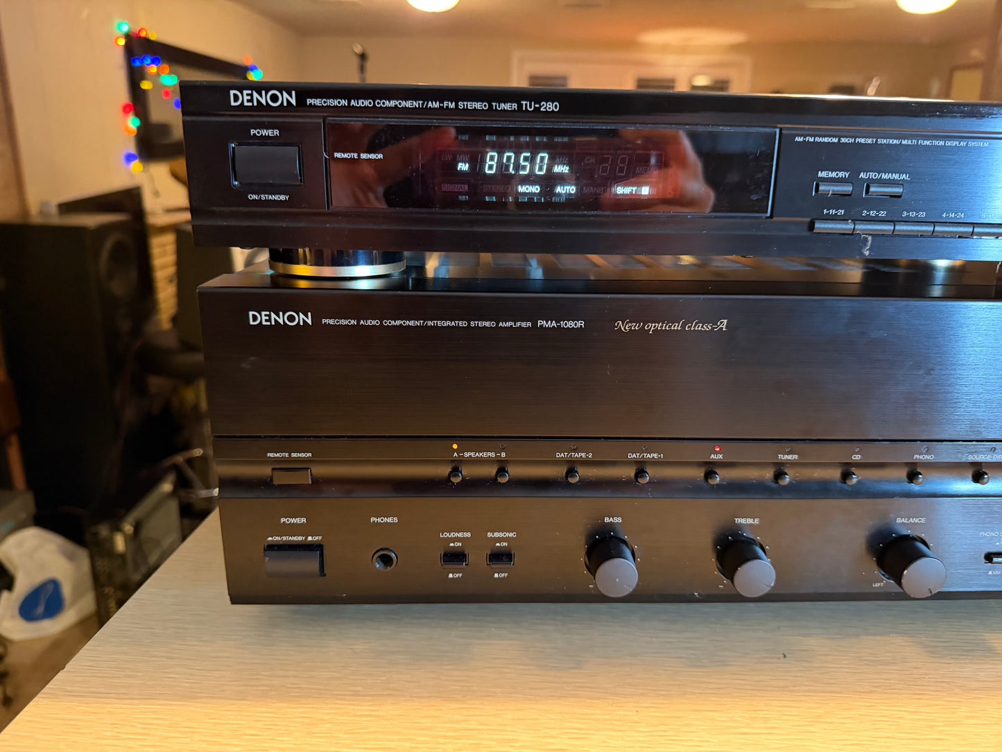 DENON Precision Stereo Amplifier PMA-1080R 105WPC + TU-280 Tuner Fresh Service🔥