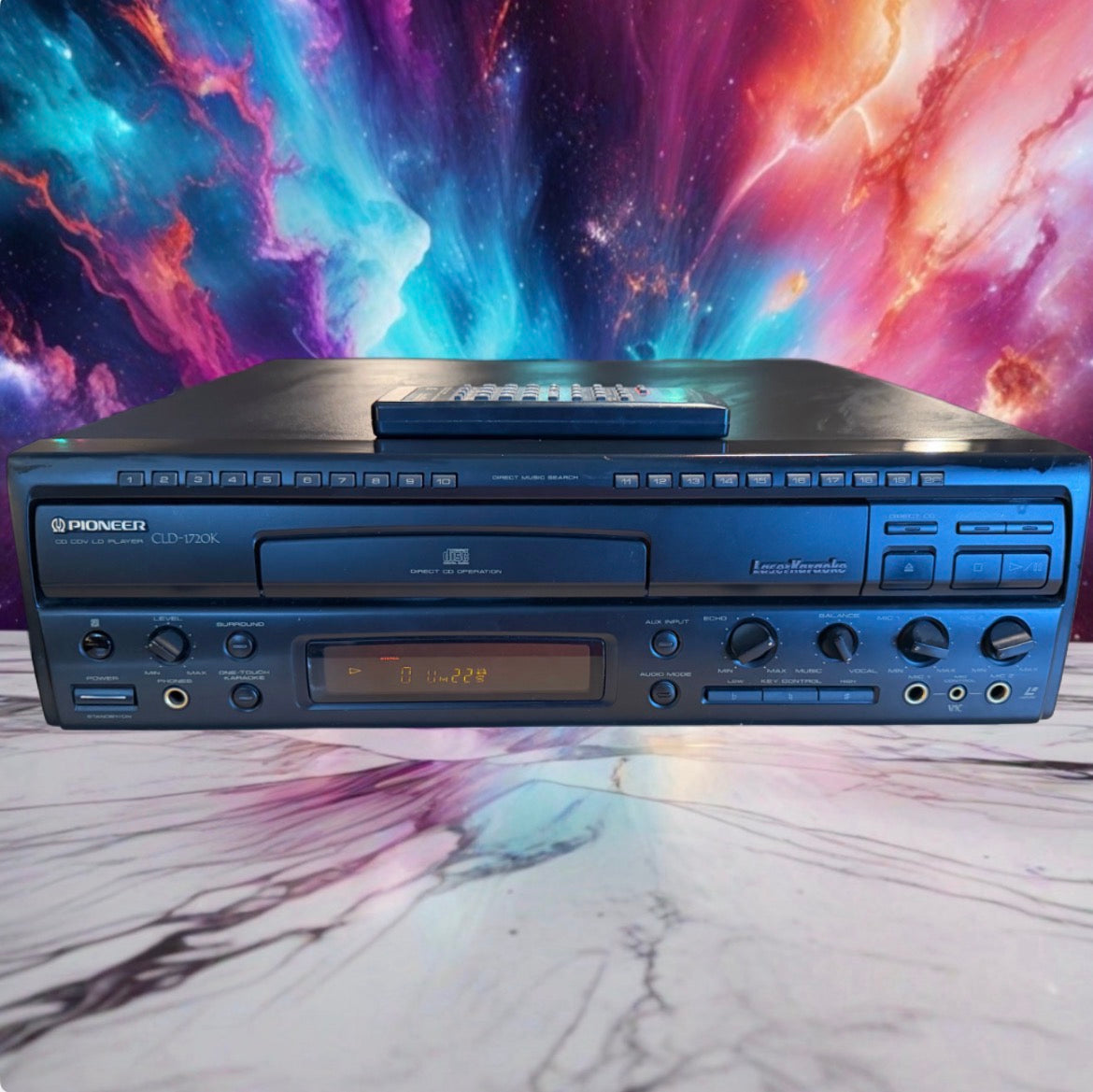 Pioneer CLD-1720K Cd Cdv Ld Laserdisc Karaoke Player Excellent Serviced Remote🔥