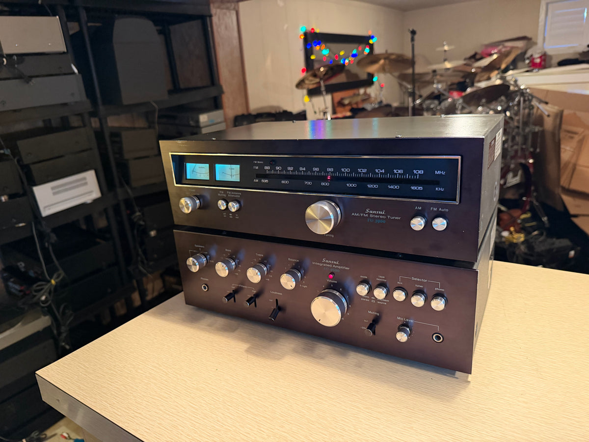 Sansui TU - 3900 AM/FM Stereo Tuner &  AU - 4900 Integrated Amplifier (serviced)