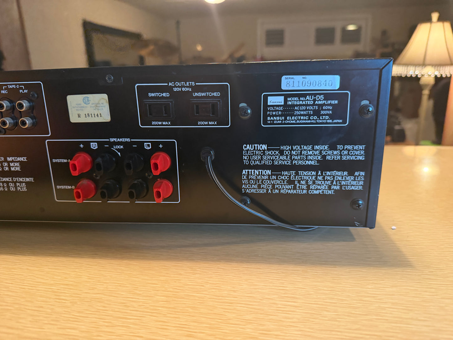 Sansui AU-D5 Integrated Amplifier Vintage Japan Full FRESH Service 65WPC Beauty!