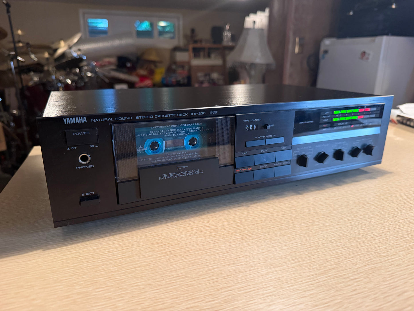 Yamaha KX-230 Natural Sound Stereo Cassette Deck Player Serviced Working Beauty!