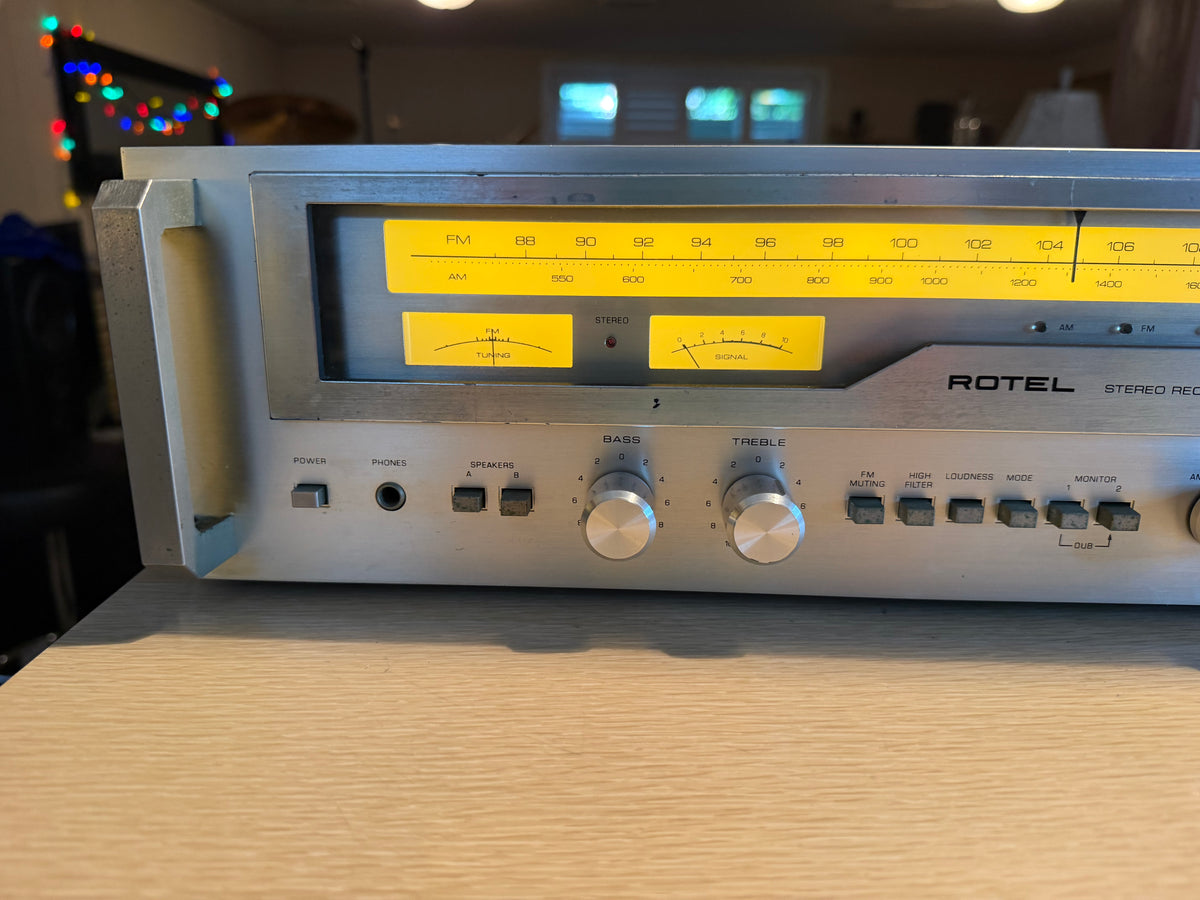 Rotel RX-603 AM/FM Stereo Tuner Amplifier Receiver-Fully Serviced/Recapped Beaut